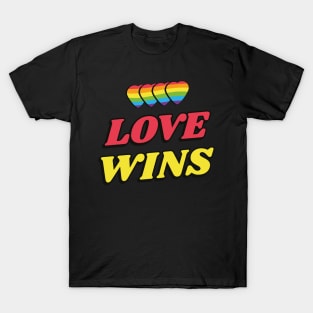 Love Wins LGBTQ Pride Gay Lesbian Straight Ally T-Shirt